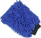 Detailer's Preference Double-Sided Premium Chenille Microfiber Wash Mitt, Wet or Dry, Perfect for Car Washing and Detailing, Absorbent, Scratch-Free, and Lint-Free, Blue