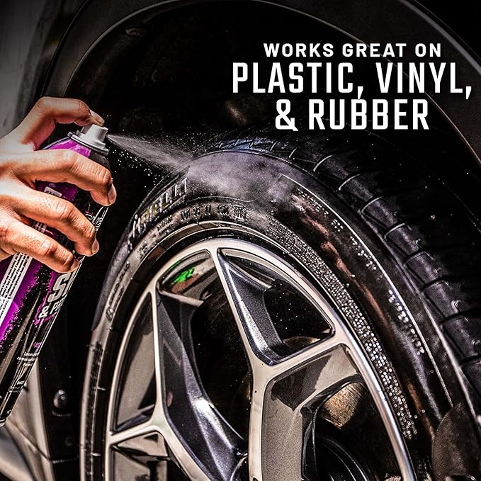 Slick Products Shine & Protectant Spray 17.35 FL OZ. - High Gloss Clear Coating Renew Vinyl, Plastic, Rubber, Trim, Tire, Car, Truck, Motorcycle, Dirt Bike
