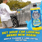 Salty Captain Ultimate 15-Piece Car Cleaning Kit – Car Wash Kit with 15L Bucket, Hand Mitt Towels, Brushes & 4x Cleaning Fluids – 2-in-1 Foam & Flush Gun compatible with Garden Hose – Premium Quality