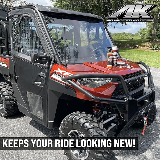 EZ-Clean Mud Guard | Makes Cleanup Easy | ATV, Vehicle, Equipment, UTV, Dirt Bikes Surfaces | 16 fl oz. Spray (4 Pack)