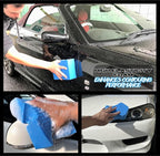 Sudz Budz® Premium Grid Car Wash Sponge 2pc Jumbo/Ergonomic | Anti-Marring Sponge for Soap and Rinseless Washing | Soft, Scratch-Free, Durable Foam. Cross-Cut Sponges for Cleaning and Detailing