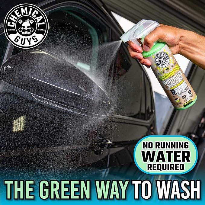 Chemical Guys EcoSmart Waterless Car Wash & Wax Ready To Use, Safe for Cars, Trucks, SUVs, Motorcycles, RVs & More, Extra Large 32 fl oz