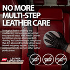 Malco Leather Conditioner for Cars - Cleans and Conditions Automotive Seats & Surfaces/Natural Moisturizers Soften, Restore and Protect Leather Interiors / 32 Oz (109932)