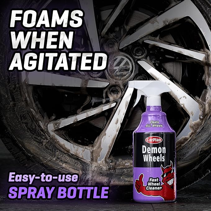 CarPlan Demon Wheels 34 fl Oz (1L) - Fast Wheel Cleaner