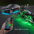 XKGLOW chrome App Control Car Mini LED Accent Light Kit - Interior
