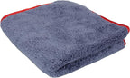 Maxshine 16”x24” Universal 3-Pack Gray Microfiber Towel - 600GSM Red Silk Border, Scratch-Free Towels for Fast Car Washing & Drying - Ideal for Car Detailing