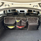 Car Backseat Trunk Organizer Hanging Bag, Car Interior Storage Organizer Accessories with 6 Nylon Fabric Pockets,Offer Enough Storage Space and Save More Storage Space for SUV,Jeep,MPV