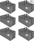 VENO 6 Pack Heavy Duty Moving Bags with Backpack Straps, Zippers & Handles, Extra Large Packing Bags for College Dorm Essentials, Moving Supplies Alternative to Cardboard Moving Boxes