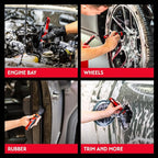Griot's Garage Medium MOD Detailing Brush Head and Handle, Bristle Scrubber for Interior and Exterior Car Detailing, Moderate Cleaning, Standard Size