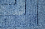Detailer's Preference Premium Edgeless Microfiber Towels, 350 GSM, Ultra Soft, Lint-Free, Streak-Free, Scratch-Free, Highly Absorbent, for Auto, Home, and Detailing,16x16, 12-Pack, Light Blue