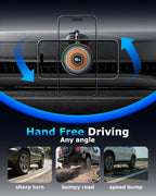 ZBF Magnetic Wireless Charging Car Phone Holder with 15W Fast Charging & Strong Vacuum Suction, 360° Rotatable Dashboard & Windshield Mount for Magsafe iPhone 17/16/15/14/13 Android Galaxy S24/S23/S22