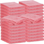 Shimeyao 30 Pcs Edgeless Microfiber Plush Towels for Cars Detailing Drying Wash Polishing Absorbent Cleaning Cloths, 500 GSM (16 x 16 Inch,Vivid Red)