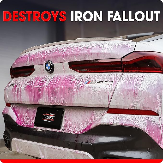 Swift Iron Remover & Wheel Cleaner (16 Oz) – Remove Brake Dust, Iron Oxide & Stuck-On Dirt & Debris from Paint & Wheels | Effective Formula for Decon Car Wash | Preps Paint for Wax Coatings