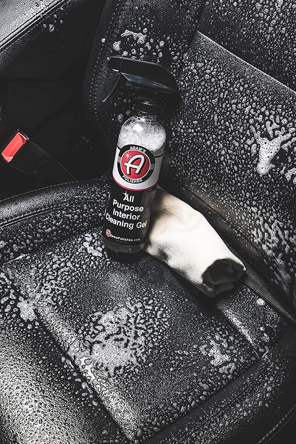 Adam's Polishes All Purpose Interior Cleaning Gel - Best For Detailing Leather Seats Vinyl Carpet Upholstery Plastic Rubber Interior Surfaces Floor Mats & Car Accessories Boat RV Motorcycle Parts