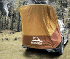 Hasika SUV Tailgate Tent - 2 Person Car Camping Awning, 3000mm Waterproof & UPF 50+ -Portable Hatchback Tent for Couples & Pet Owners, 2-Min Setup Road Trip Essentials Yellow