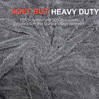 SEAMETAL Microfiber Towels for Cars Drying Towels Car Detailing 35"x 24" Extra Large Ultra Absorbent for Cars and Trucks, Without Streaks, Scratches, or Water Spots (1 Pack Gray)