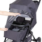 Baby Trend Passport® Carriage Stroller Travel System with EZ-Lift™ Infant Car Seat, Dash Black