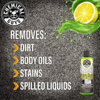Chemical Guys Foaming Citrus Fabric Clean, Carpet and Upholstery Cleaner - Car Carpet Cleaner for Seats, and Floor Mats, Safe for Home, Office & More, Citrus Scent - 16 oz