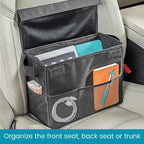 High Road Carganizer Car Storage Bin with Lid - Multipurpose Storage Box for Car for the Back Seat, Front Seat or Trunk - Univeral Car Organizer Fits All Vehicles